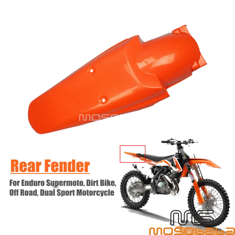 Honda XR 500R Orange Plastic Rear Motorcycle Fender (1983-1984)