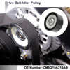 Ford Mondeo (2010-2020) - Black 1 Pc Drive Belt Idler Pulley
