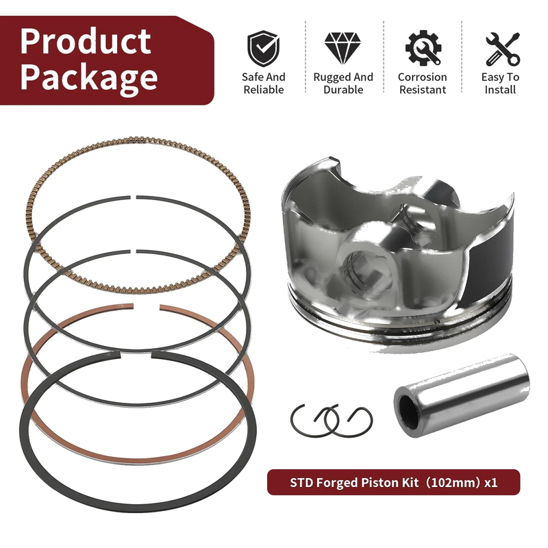 Yamaha Rhino 700 YXR700F Top End Rebuild Kit 102mm Piston (2008–2012)