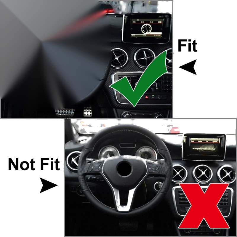 Mercedes Benz CLA SLK E C GLA-Class C117 Black Steering Wheel Trim Cover