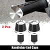 Motorcycle 2 x 18mm Hand Grips Handlebar End Caps