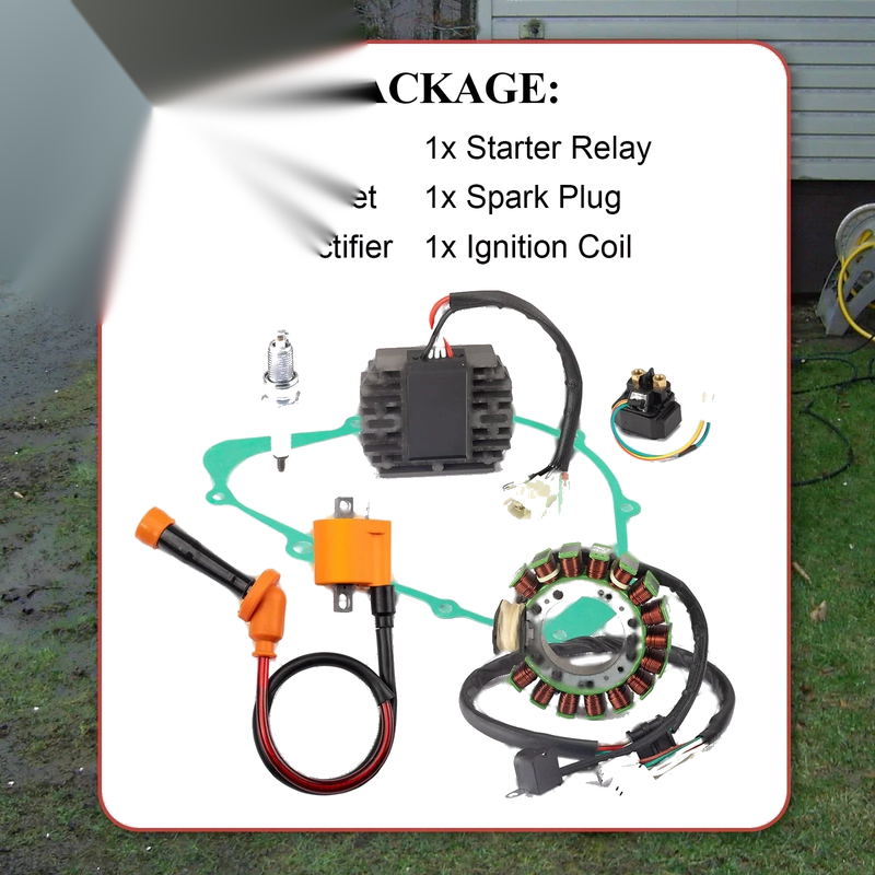 Stator + Coil + Rectifier + Gasket Yamaha Grizzly 600 (1998–2001)