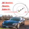 Chevrolet LS Swap 36" Braided Throttle Cable Kit (1997-2007)
