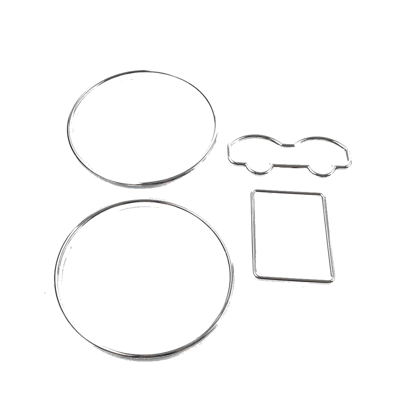 VW Golf MK4, Passat B5, T4, Jetta 4 Speedometer Gauge Dial Trim Rings (1997-2006)