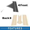 Ford Mondeo Fusion 6pcs Door Pillar Window Trim (2013-2023)