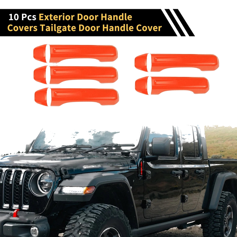 Jeep Gladiator JT (2020-2021) Orange Door Tailgate Handle Cover