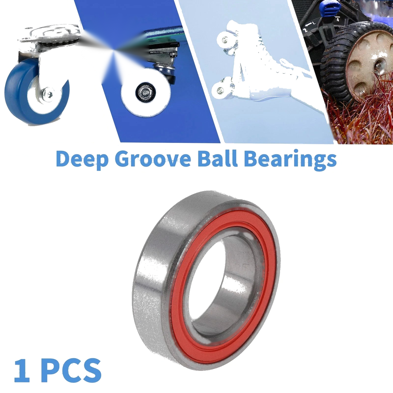 Scooter Skateboard Wheel 2RS Deep Groove Ball Bearings 15x26x7mm