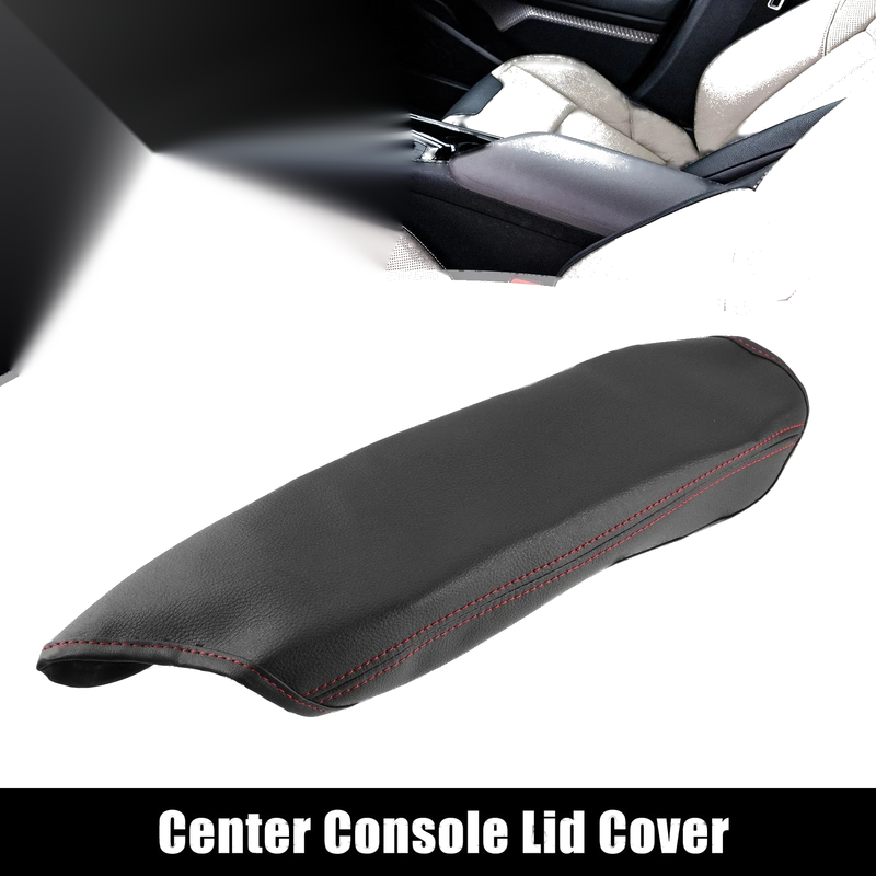 Toyota C-HR Center Console Armrest Covers Red Line Black (2016–2023)