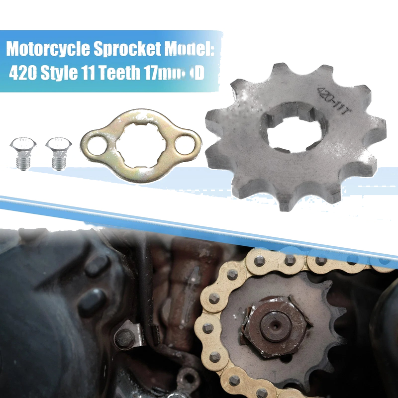 Dirt Pit Bike ATV Sprocket Set / 11T 17mm ID / Front Engine Sprocket