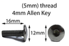 8x / Motorcycle Screen Stainless Steel Bolts & Rubber Well Nuts Wind Shield