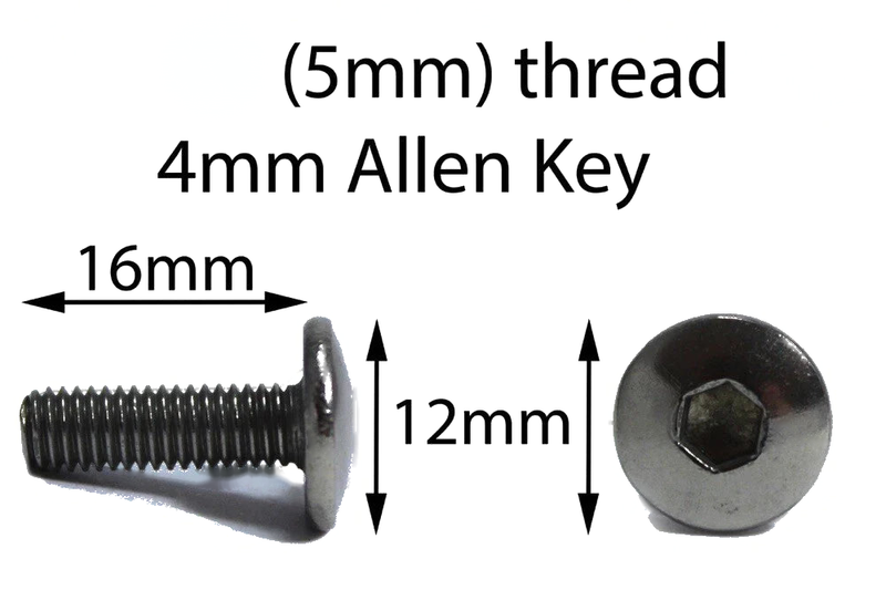 8x / Motorcycle Screen Stainless Steel Bolts & Rubber Well Nuts Wind Shield