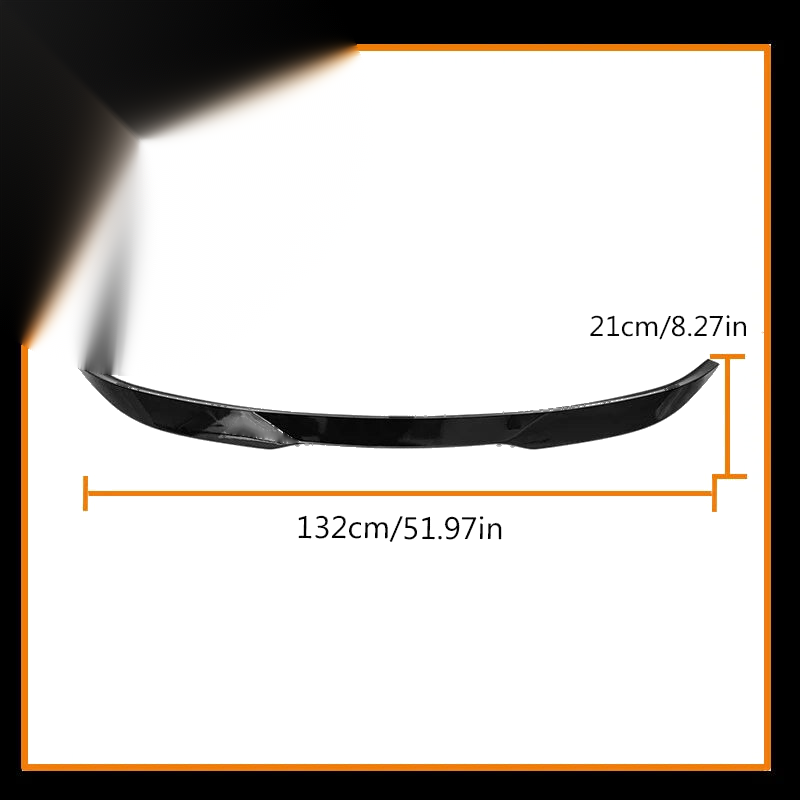 BMW X6 G06 X6M Glossy Black Rear Trunk Lip Spoiler (2020-2023)