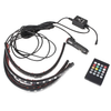 4in1 LED Car Interior Atmosphere Lamp Remote Control Footwell Lights
