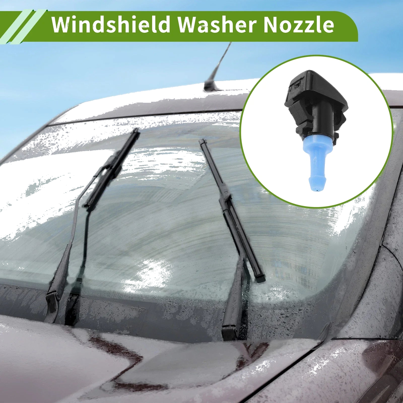 Dodge 1 Set Windshield Washer Nozzle w/ Hose Connector