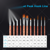 Artists with Case 25 Pcs Acrylic Oil Painting Brushes Set