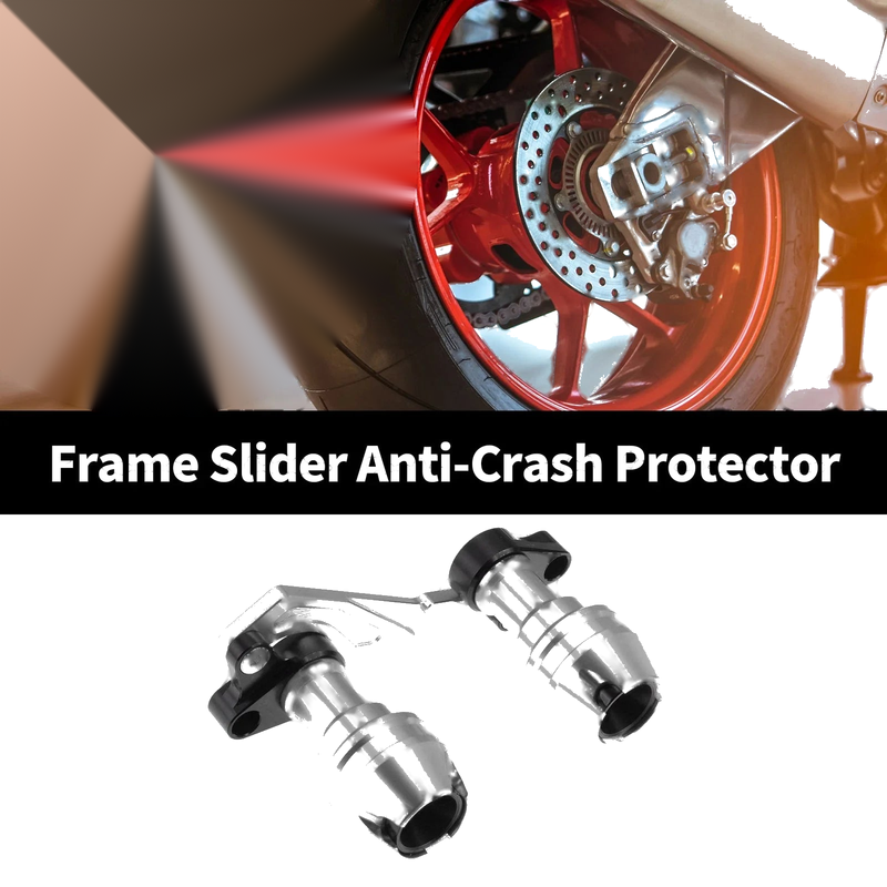 Motorcycles Frame Slider 175mm Anti-Crash Protector Silver Tone