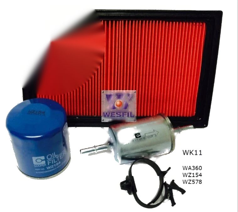 Holden Commodore VP VR VS 3.8L V6 Wesfil filter service kit (1991–1998)