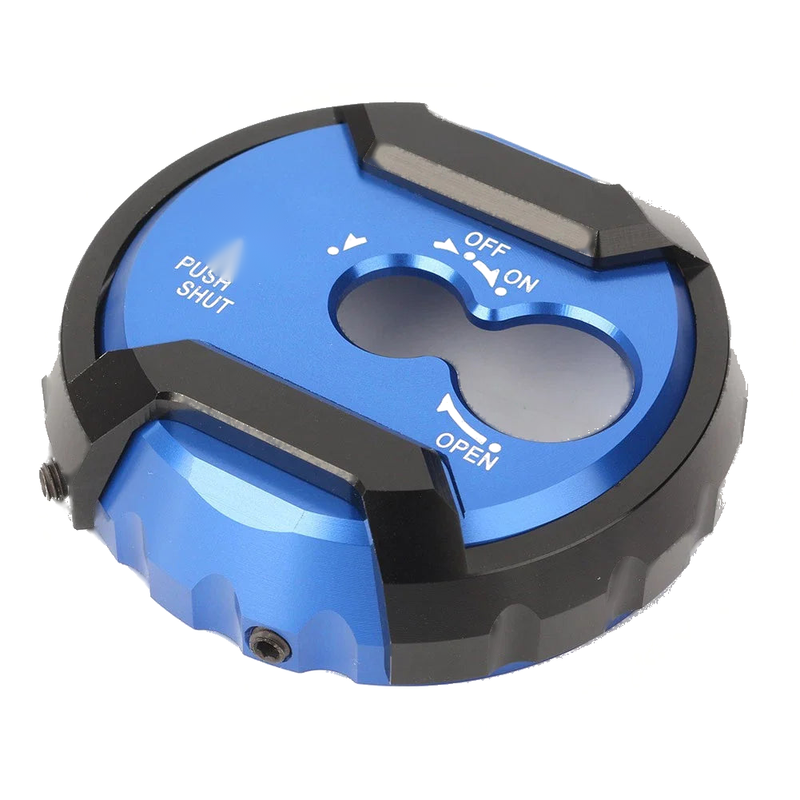 Yamaha NMAX 155 Blue CNC Aluminum Motor Seat Lock Cover Cap (2015-2016)
