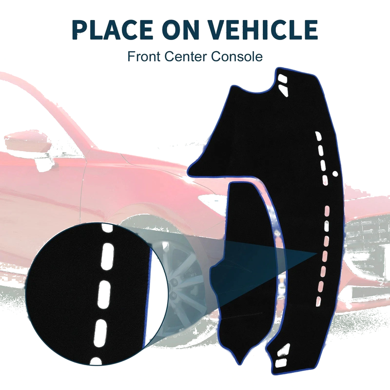 Mazda 3 Axela (2009-2013) Sun Protector Black Blue Dashboard Cover Mat