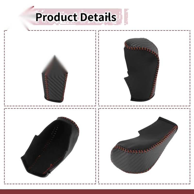 BMW 3 Series E90 (2005-2013) Black Leather 1 Pc Gear Shift Knob Cover