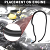 Ford C-Max 2007-2010 1 Pcs Black Radiator Hose