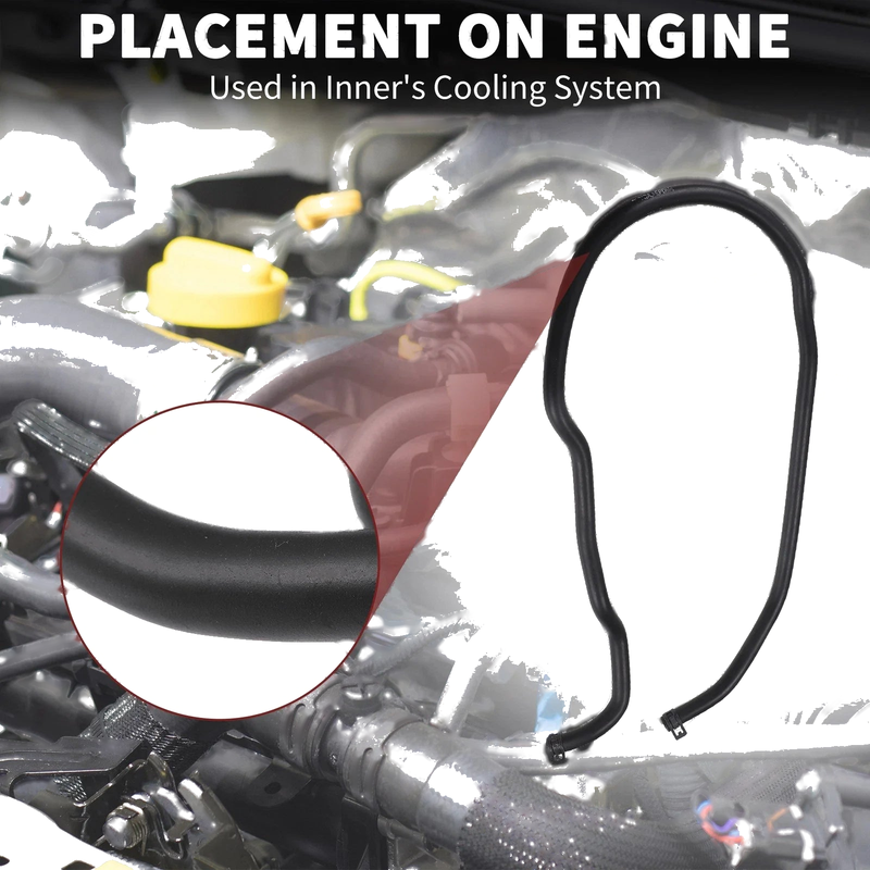 Ford C-Max 2007-2010 1 Pcs Black Radiator Hose