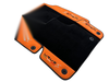 Lamborghini Urus S 2018-2024 Orange Alcantara Black Floor Mats & Trunk Mats