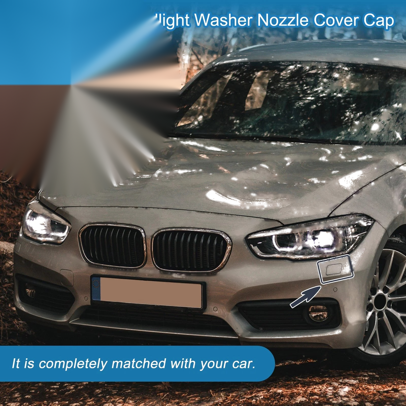 BMW 1 Series Front Left Side Bumper Headlight Washer Nozzle Cover Cap