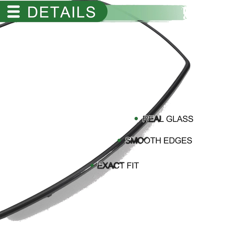 Ford EcoSport Left Side White Mirror Glass w/ Back Convex Heated (13-23)
