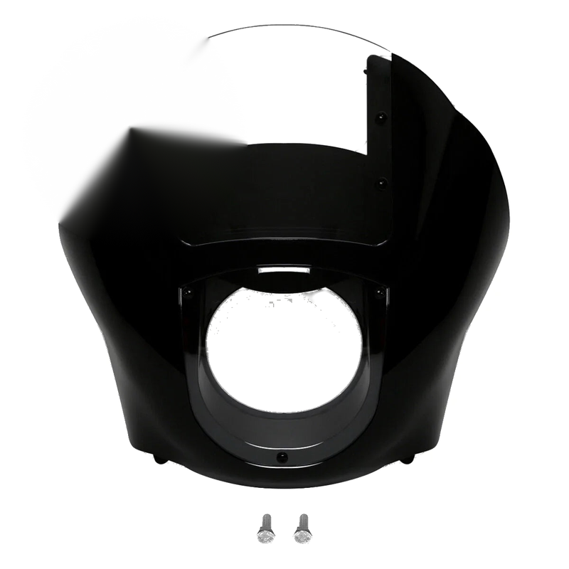 Harley Sportster Dyna Black & Clear Quarter Fairing Windshield Kit
