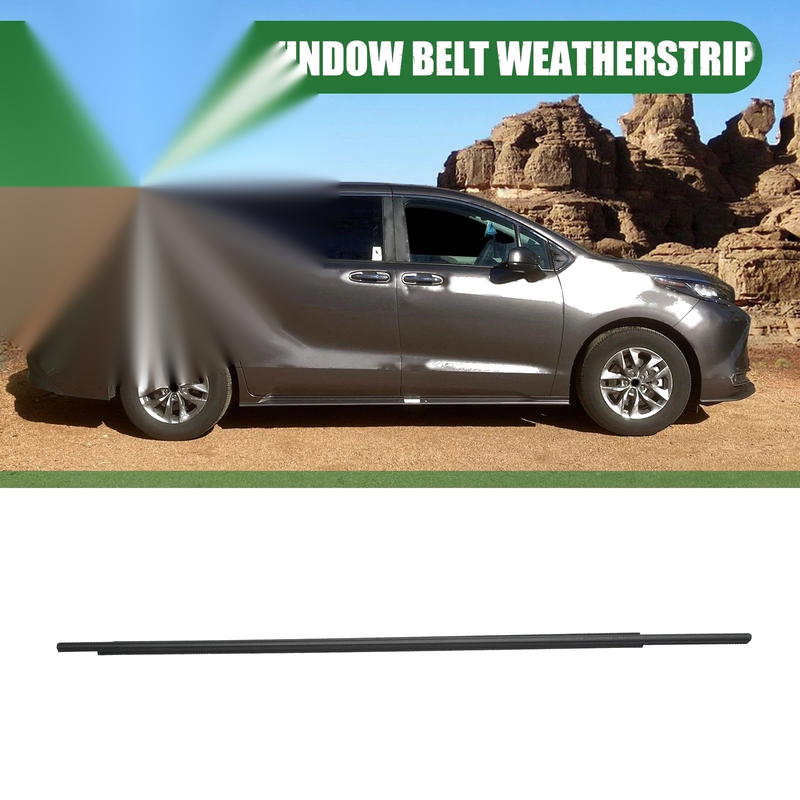 Toyota Sienna Rear Right Door Window Belt Weatherstrip (2011–2020)