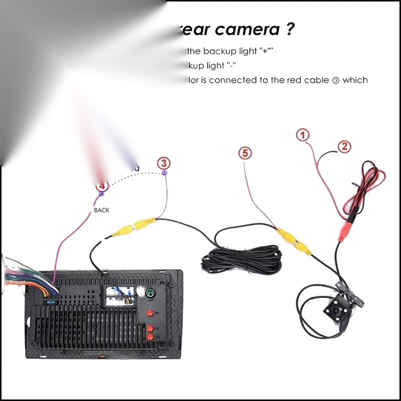 VW Touareg Reverse Rear View Backup Camera / Car (2008–2010)
