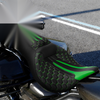 Harley Road Glide Black Green Driver Passenger Seat Backrest (2014-2024)