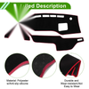 Suzuki Solio (2021-2024) Black Red 1 Set Dashboard Cover Mat