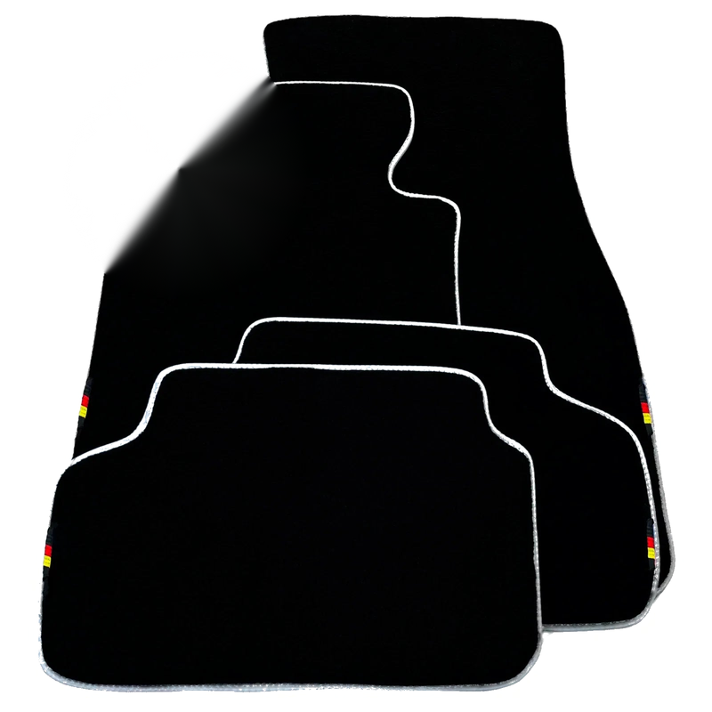 BMW 2 Series G42 Coupe 2021-2024 White Trim AutoWin Black Floor Mats