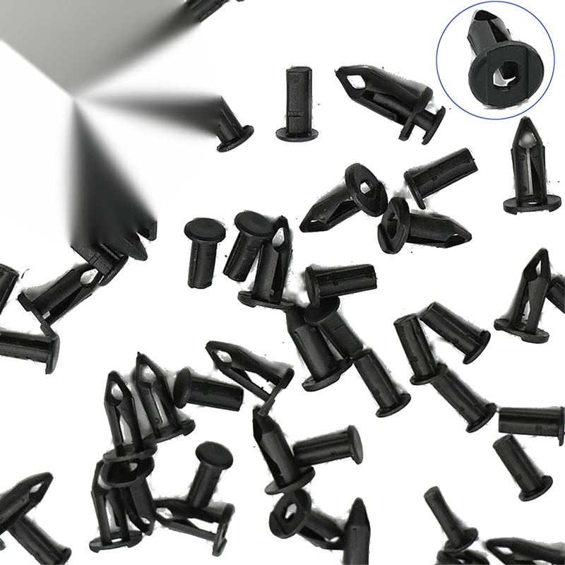 ATV UTV 100pcs Car Plastic Rivets Fastener Fenders Bumper Push Pin Clips