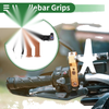 Motorcycle Grips / 7/8" 22mm / Hand Grips Rubber Coffee Color