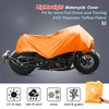 M Motorcycle Cover Half Cover Outdoor Waterproof Rain Dust Protector Orange