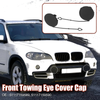 BMW X5 Pair Tow Hook Cover Cap Front Bumper (2006-2010)