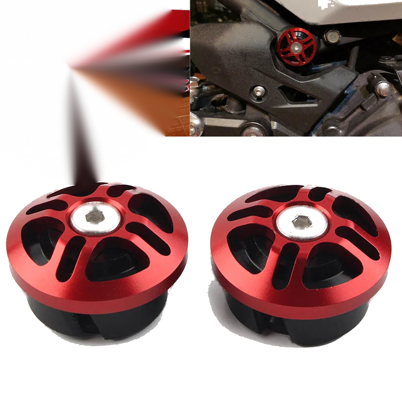 KAWASAKI Ninja 250 400 Z400 Red Frame Hole Cover Plug Cap (2018-2020)
