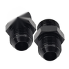 Black Aluminum AN8 Flare to 10AN ORB Male Fitting Adapter w/ O-Rings