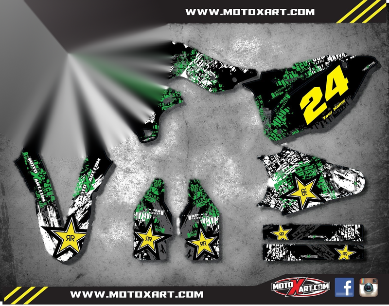 KXF 250 2013-2016 - GRAFFITI Style Custom Decals Full Graphics Kit