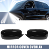 Chrysler 200 / 300 Dodge Charger Mirror Cover Glossy Black (2011-2021)