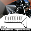 Motorcycles Exhaust Pipe Spring Stainless Steel 10 x