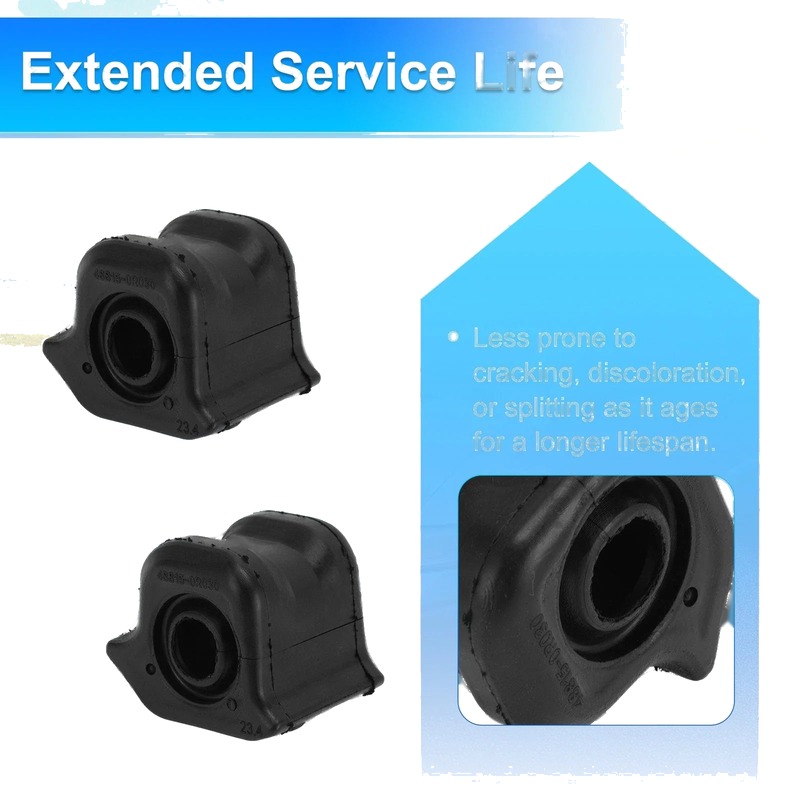 Car Black Front Right Stabilizer Sway Bar Bushings