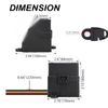 Pre-wired Kit Fuse Relay Box Three-Pos ATC/ATO Blade Compatible