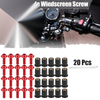 Motorcycle 20 x M5 5mm Windscreen Screws Fairing Bolt Red