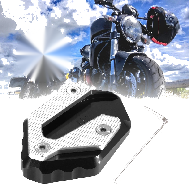 Yamaha MT-07 Kickstand Plate Side Stand Pad Black