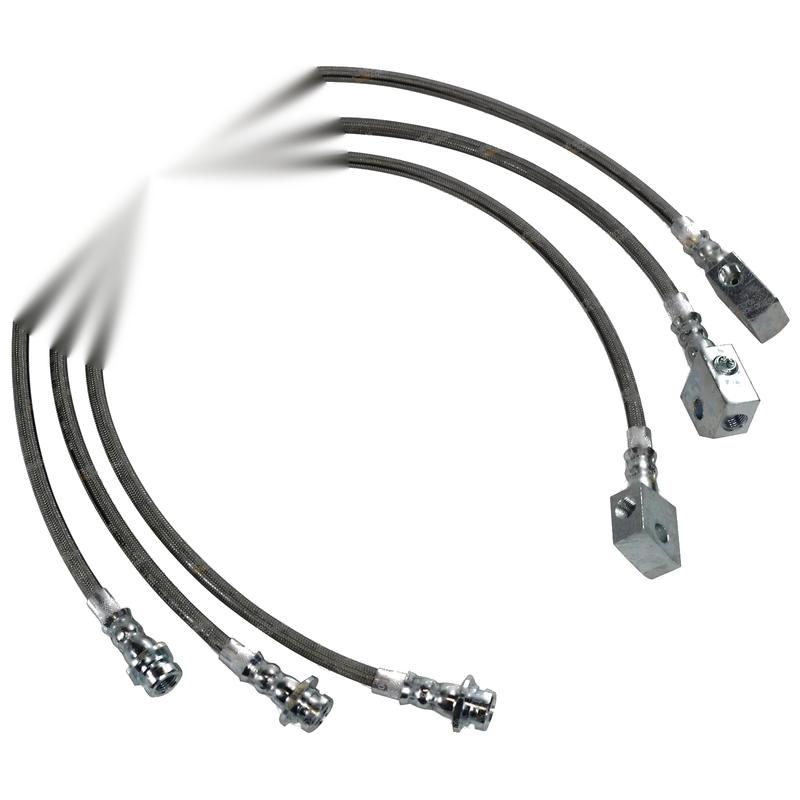 Patrol GU Y61 ABS ZD30 3.0L Diesel Extended Braided Brake Lines
