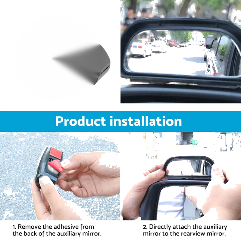 Car -  HD Wide Angle Rear View Side Blind Spot Mirrors